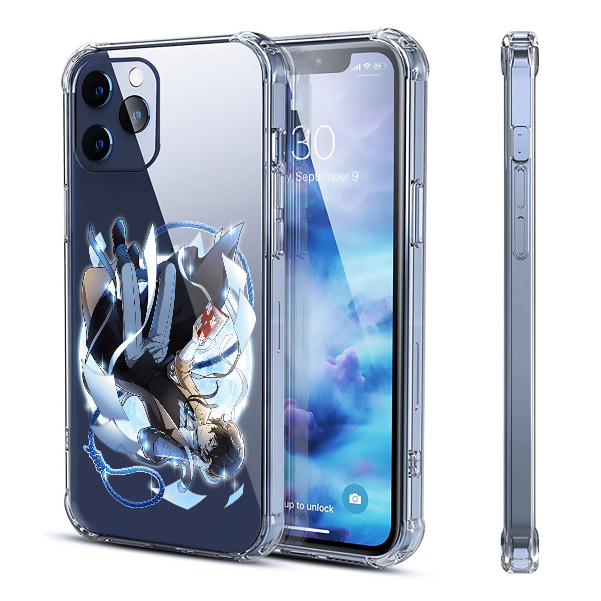 （画像用） 文豪ストレイドッグス Bungo Stray Dogs 【iPhone 12シリーズ対応】透明スマホケース（クリアソフトケース）
